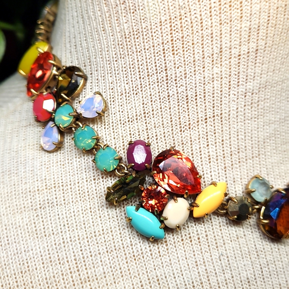 J. Crew Multi-Colored Mindy Statement Necklace - image 4